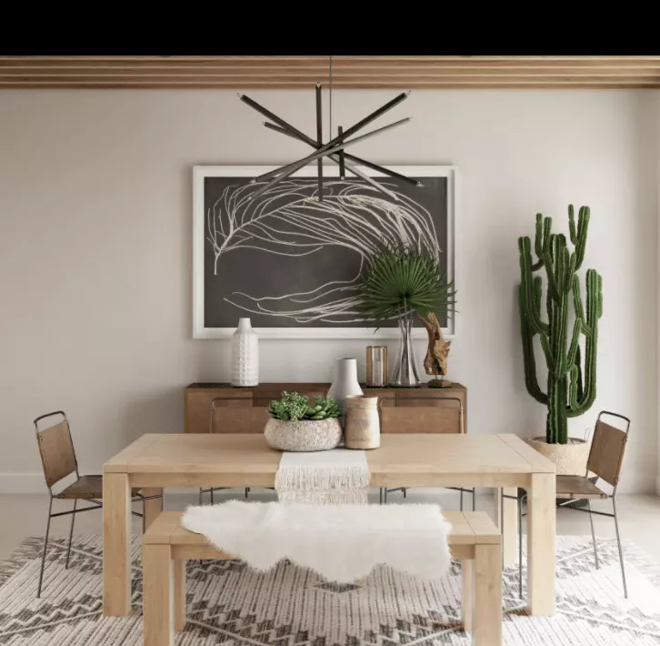 3D rendering of designed spaces