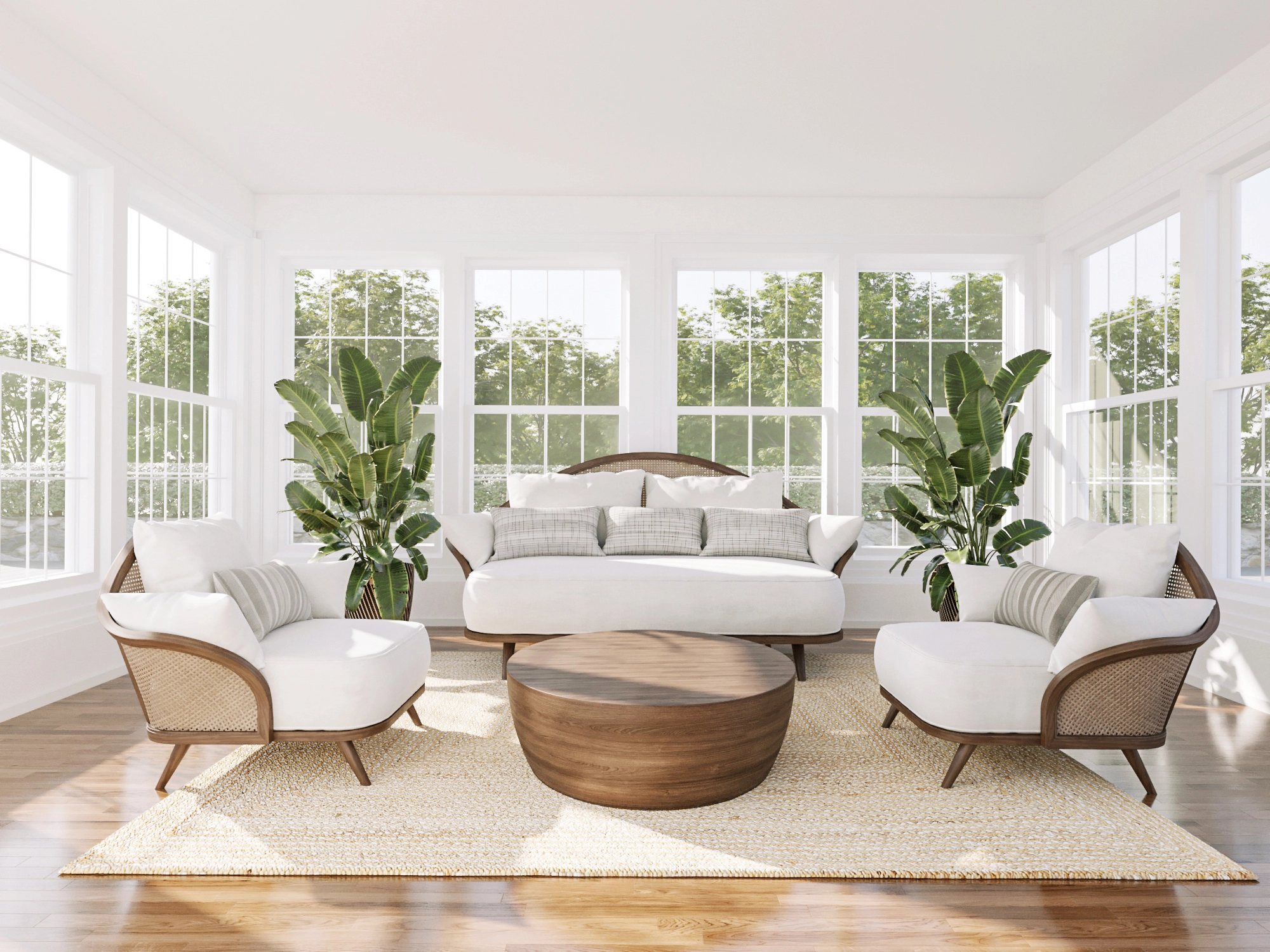 scandinavian home staging living room
