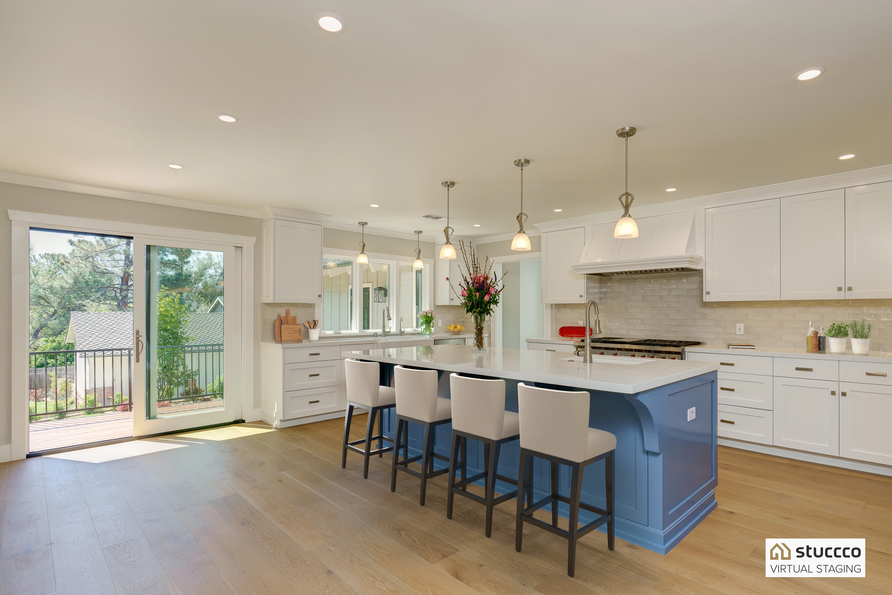 Home staging details in kitchen