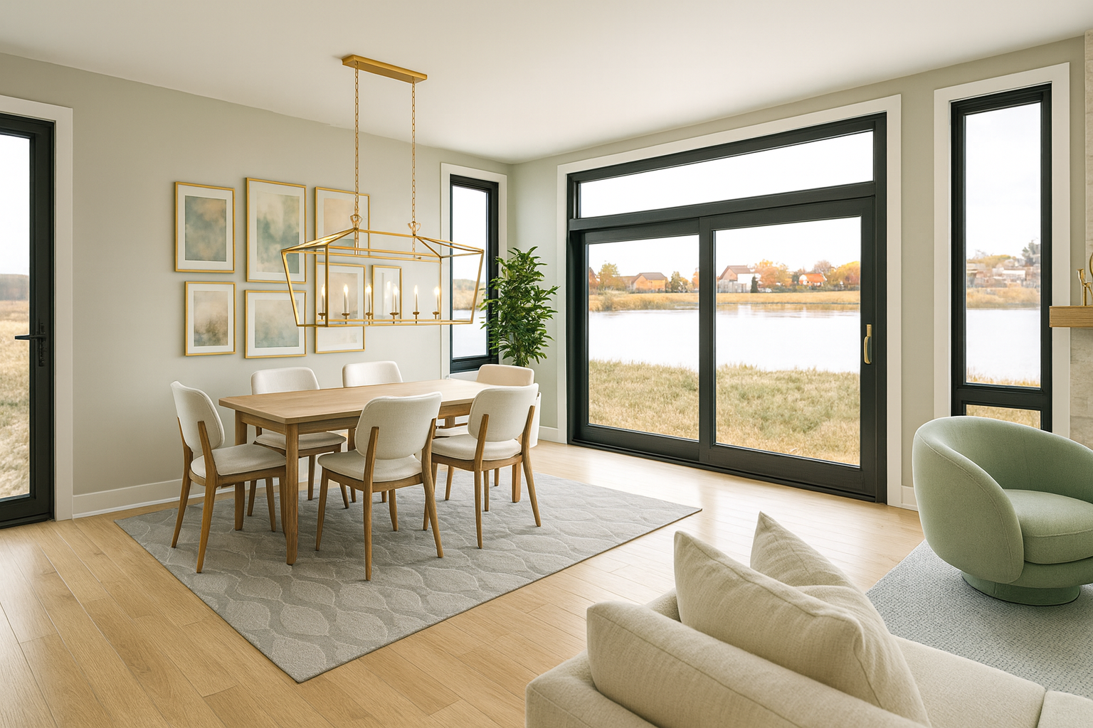 Dining Room Design - 3D Rendering