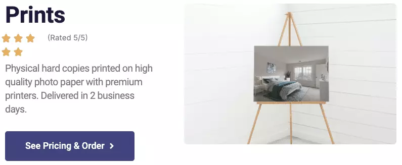 Virtual staging prints from VSS