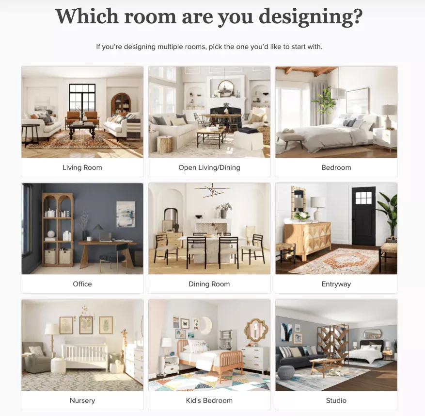 Modsy online interior design limitations