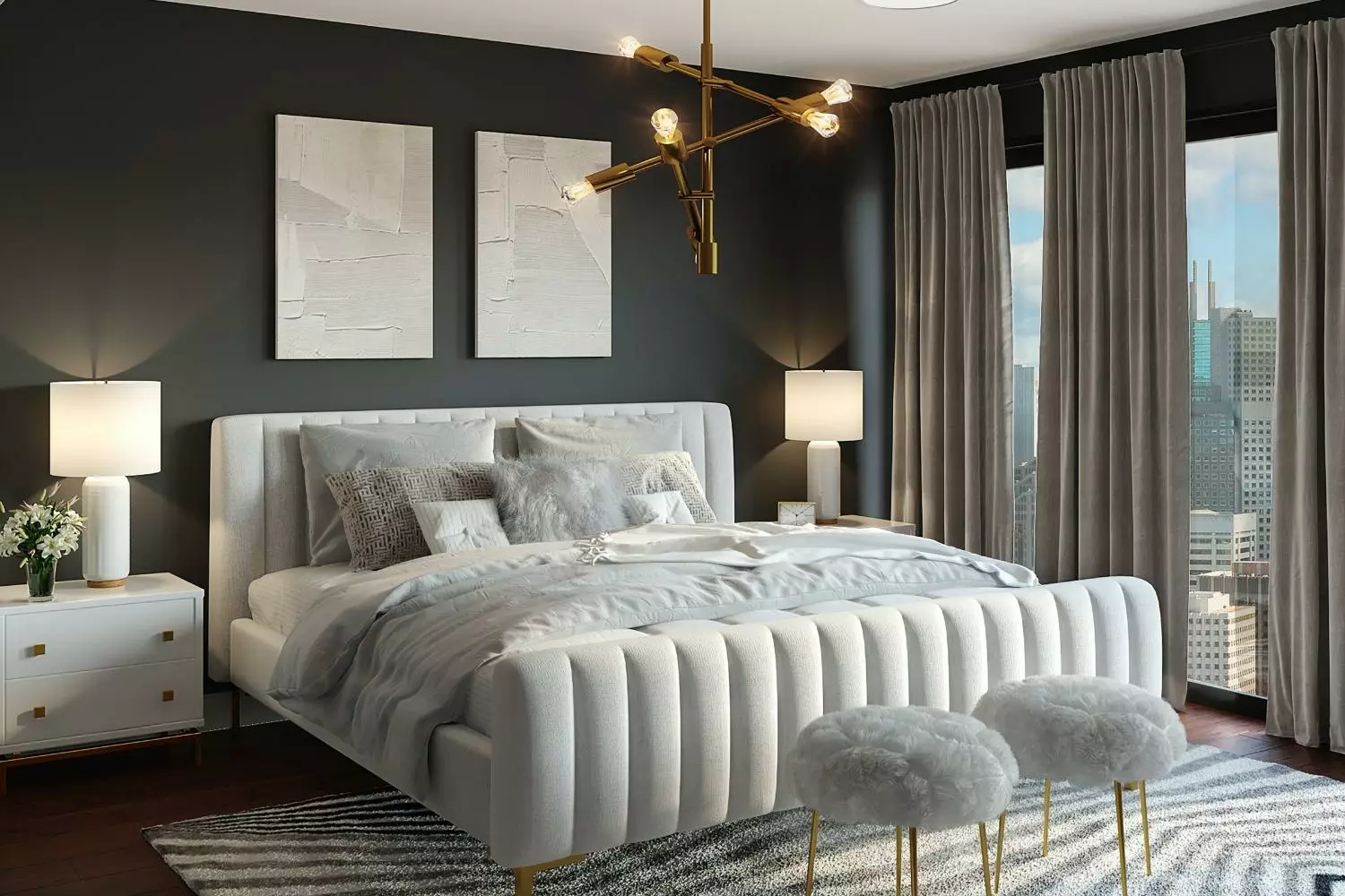 contemporary and modern interior design bedroom