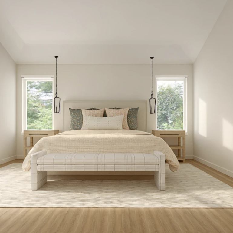 Minimalistic Primary Bedroom