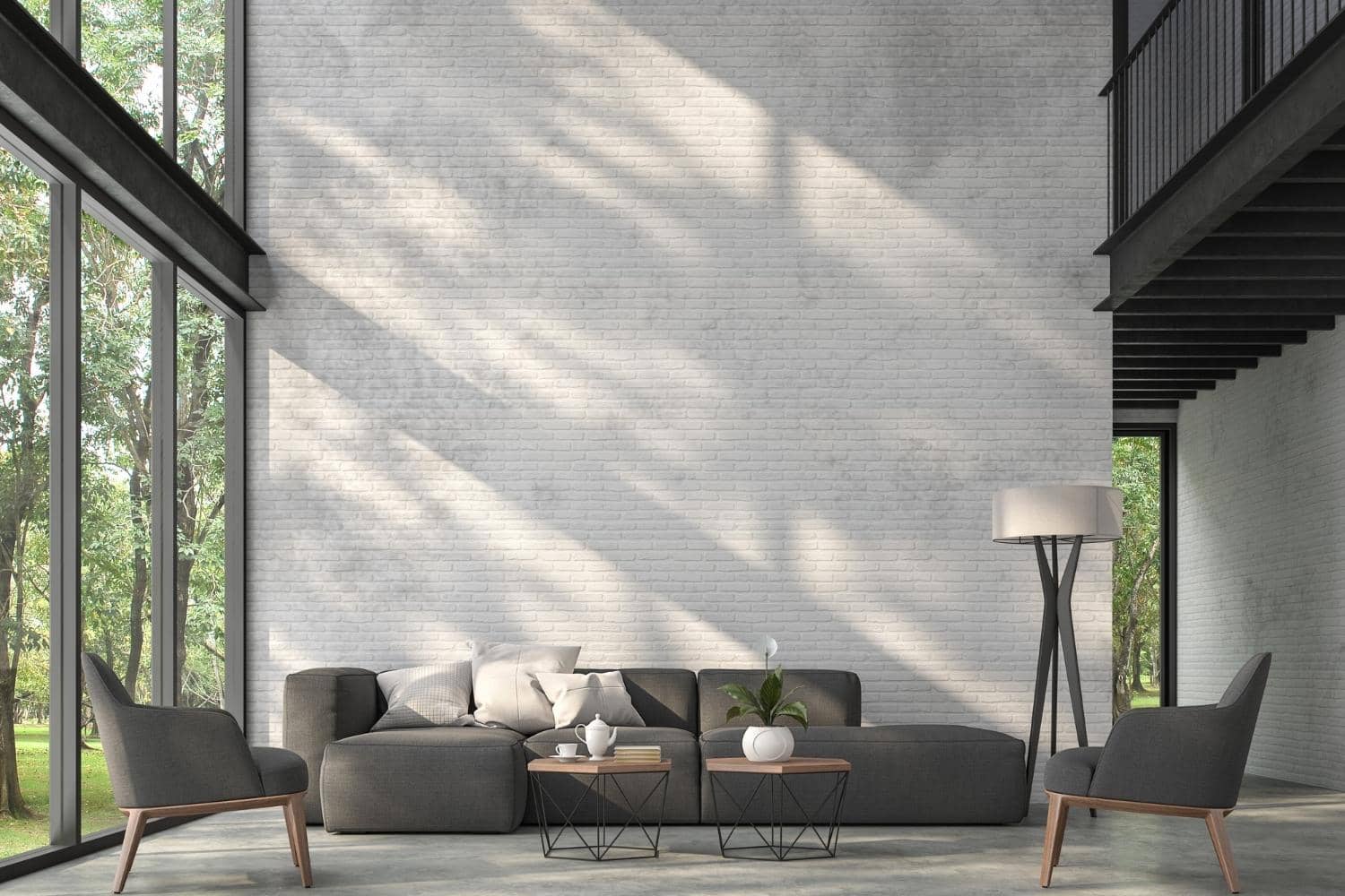 Contrast in living room, living room design tips