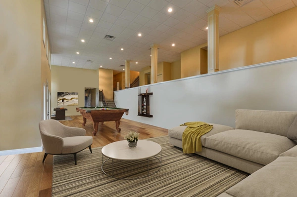 basement after virtual staging
