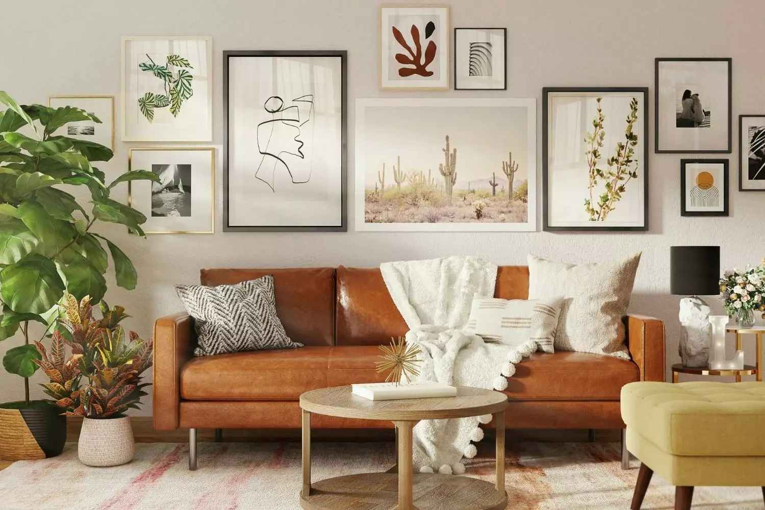 Feminine eclectic design style