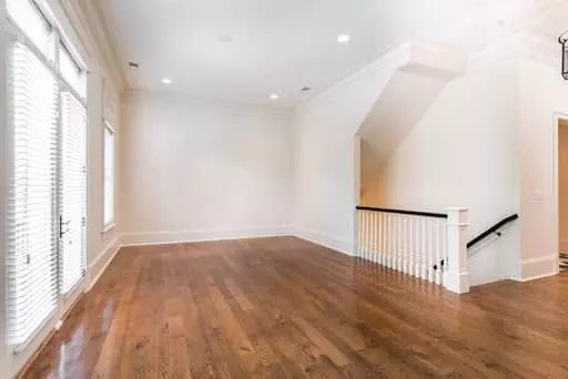 Empty apartment living space