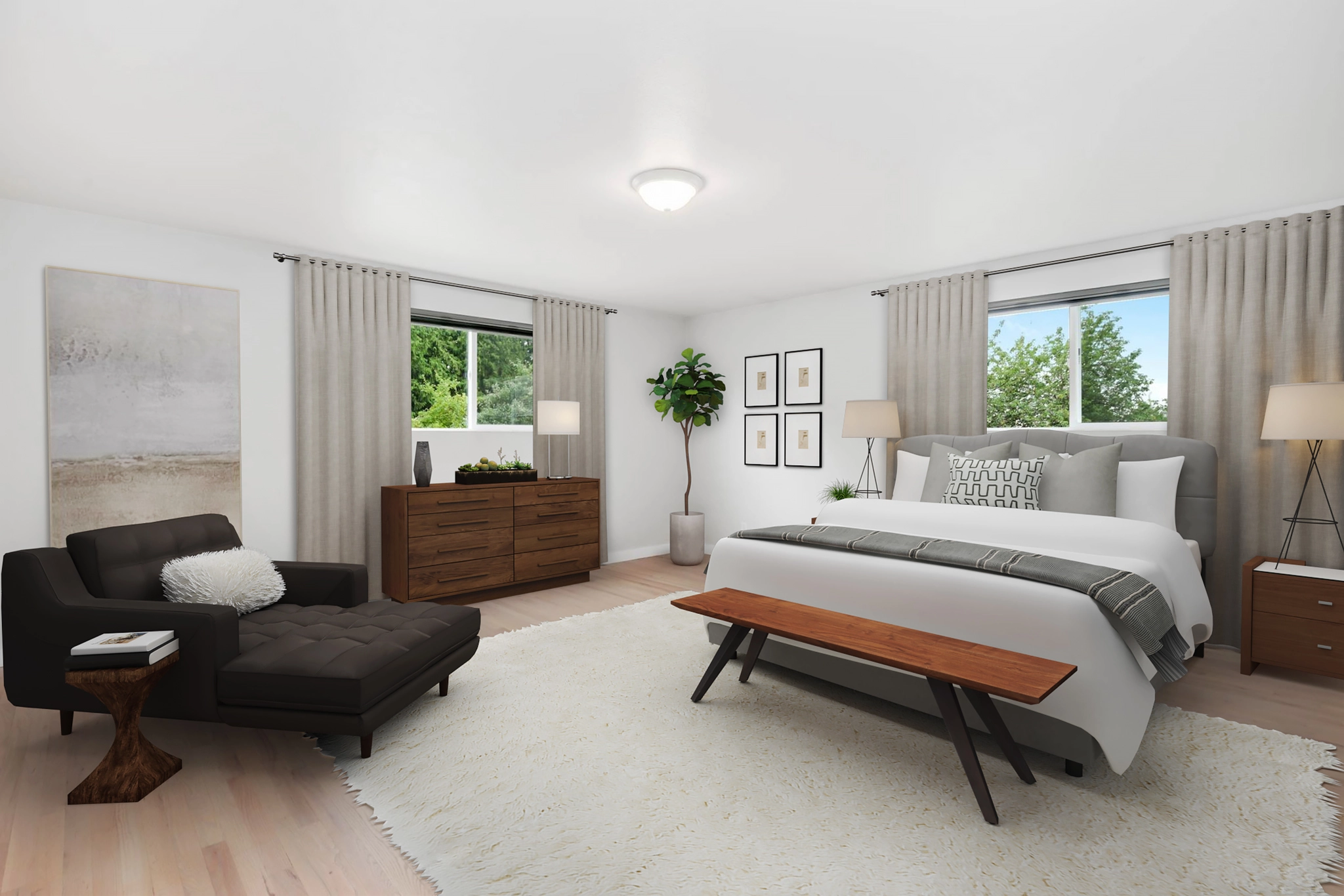 Mid Century Modern Master Bedroom