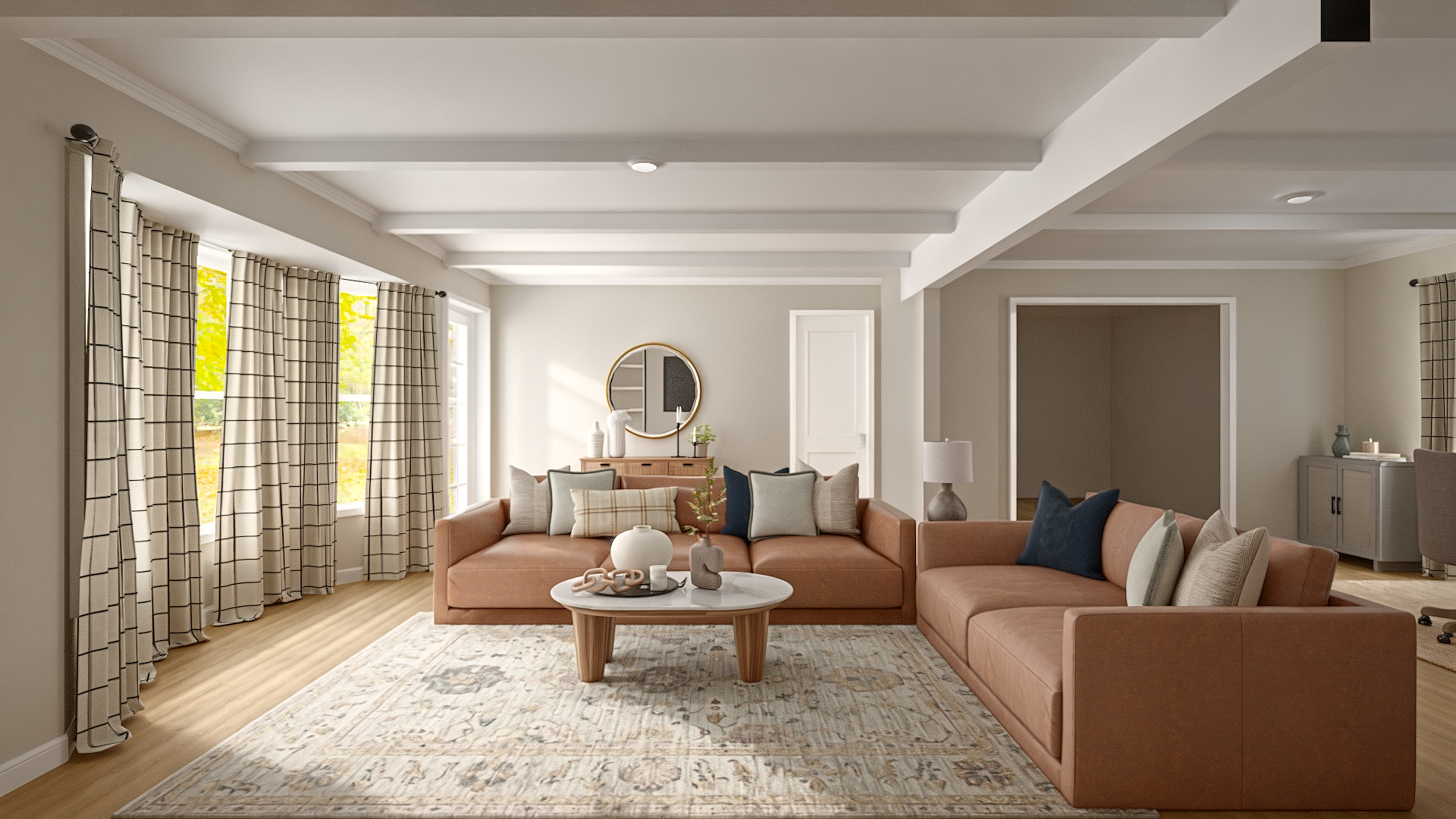 Family Living Room Refresh | Open Office + Supervised Workspace