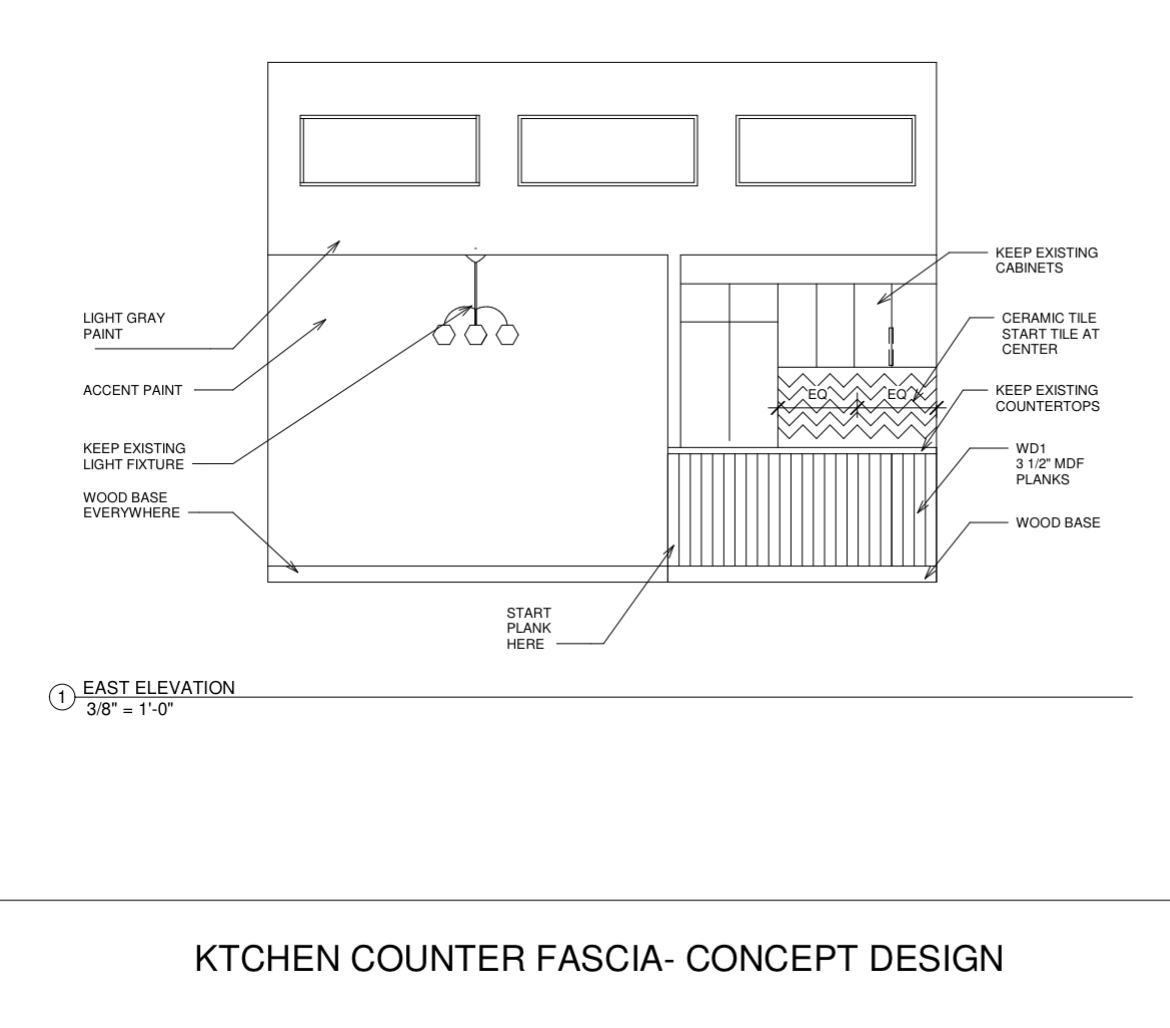 Kitchen Paint, Backsplash and Bar remodel