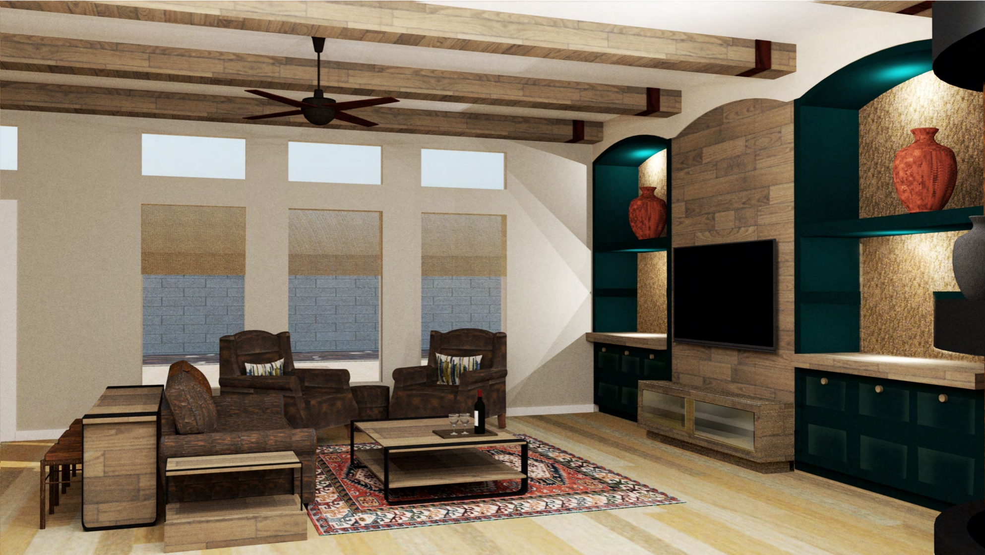 Living Area 3d Virtual Staging