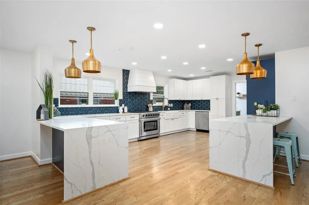 Waterfall countertop
