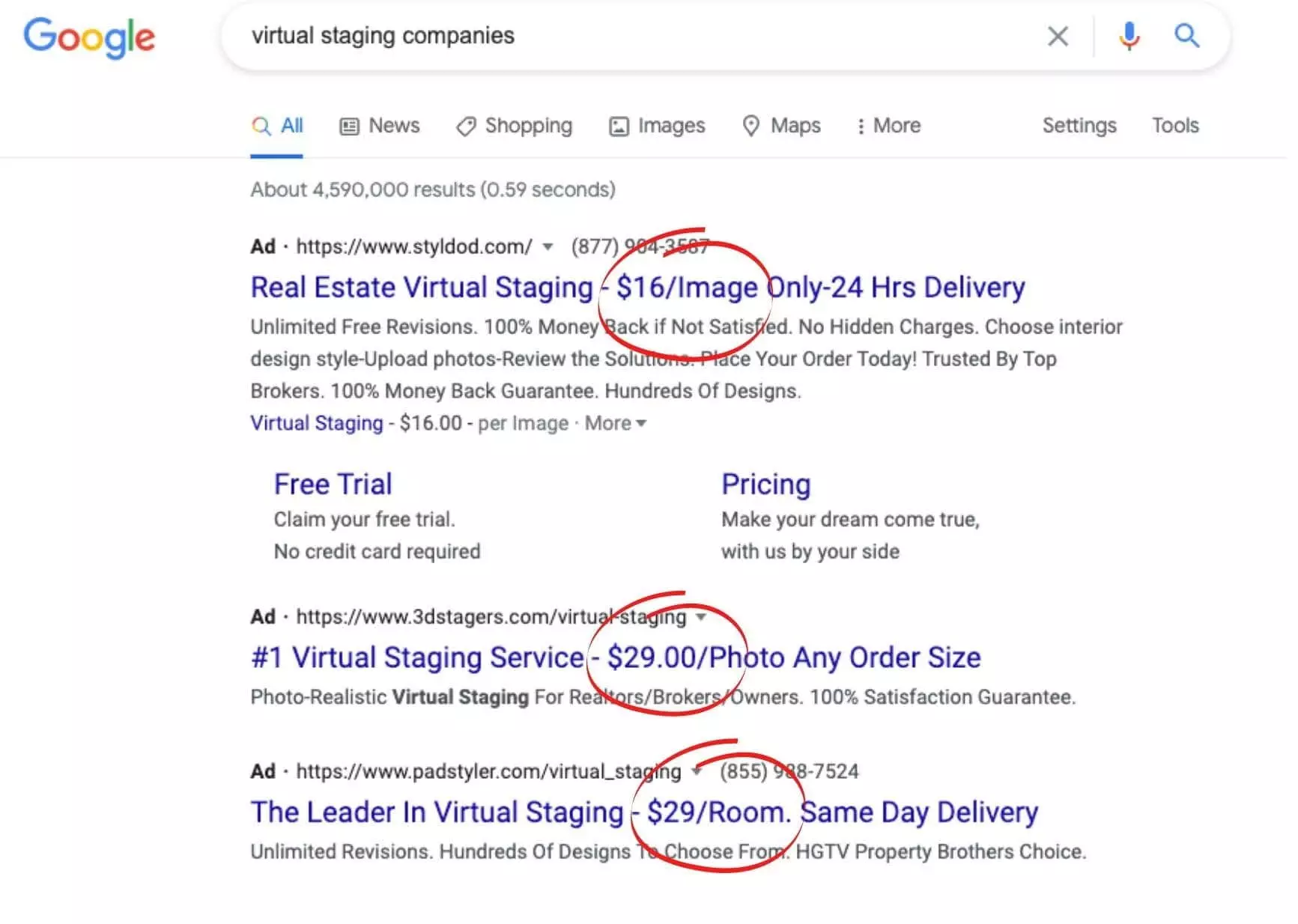 best virtual staging companies search