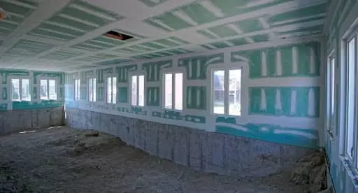 Construction listing, unfinished space before virtual staging