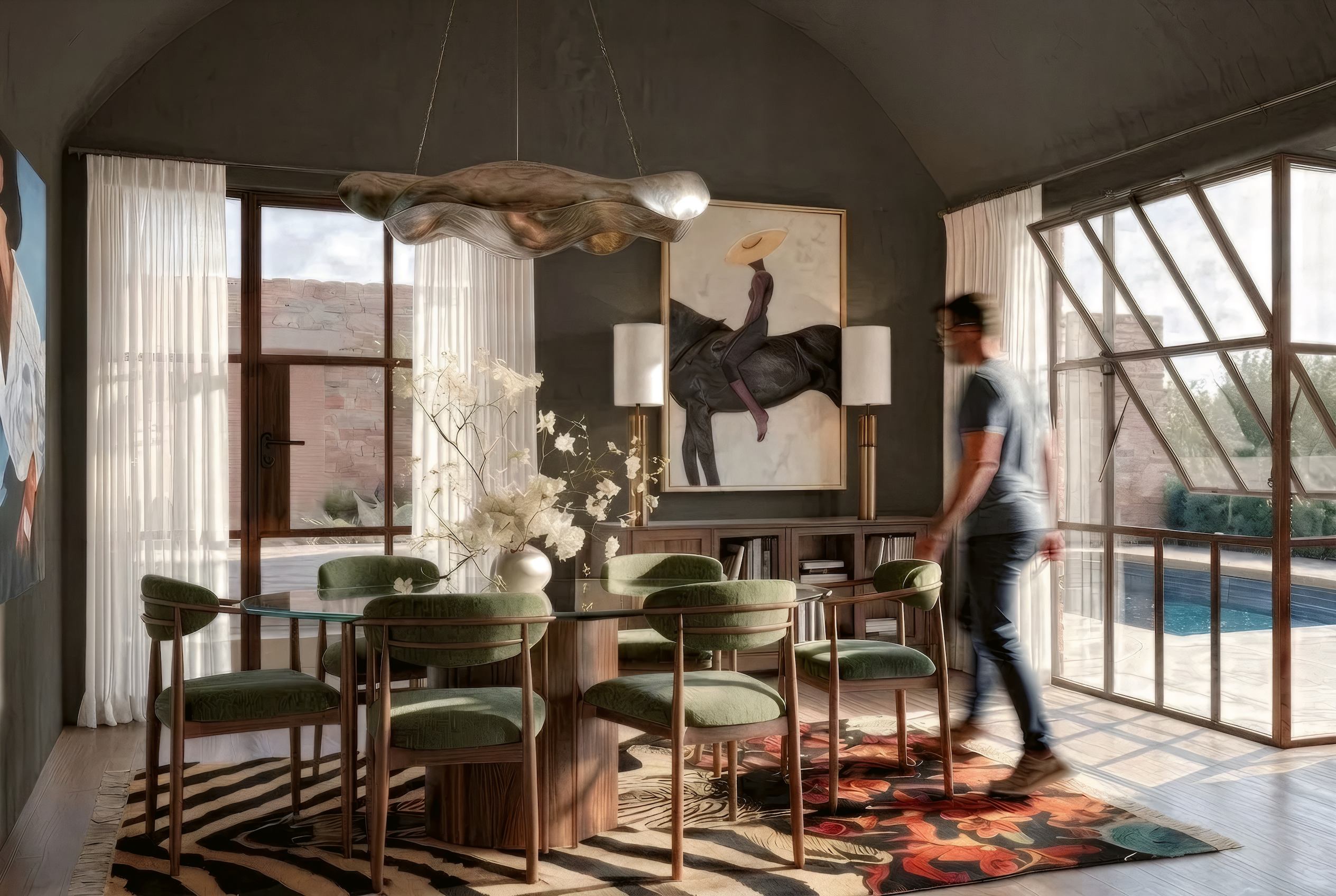 Global Design in a Dining Room