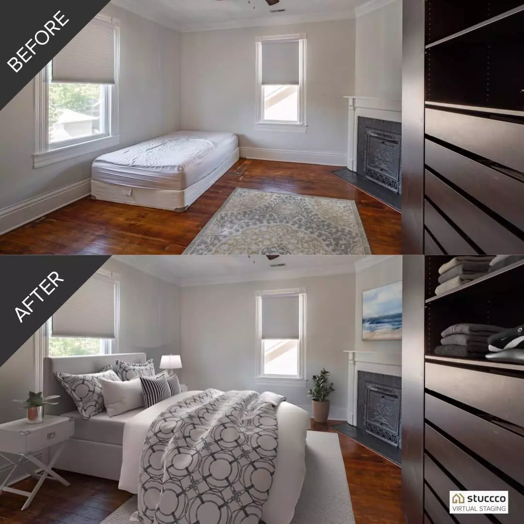 Stuccco virtual staging example