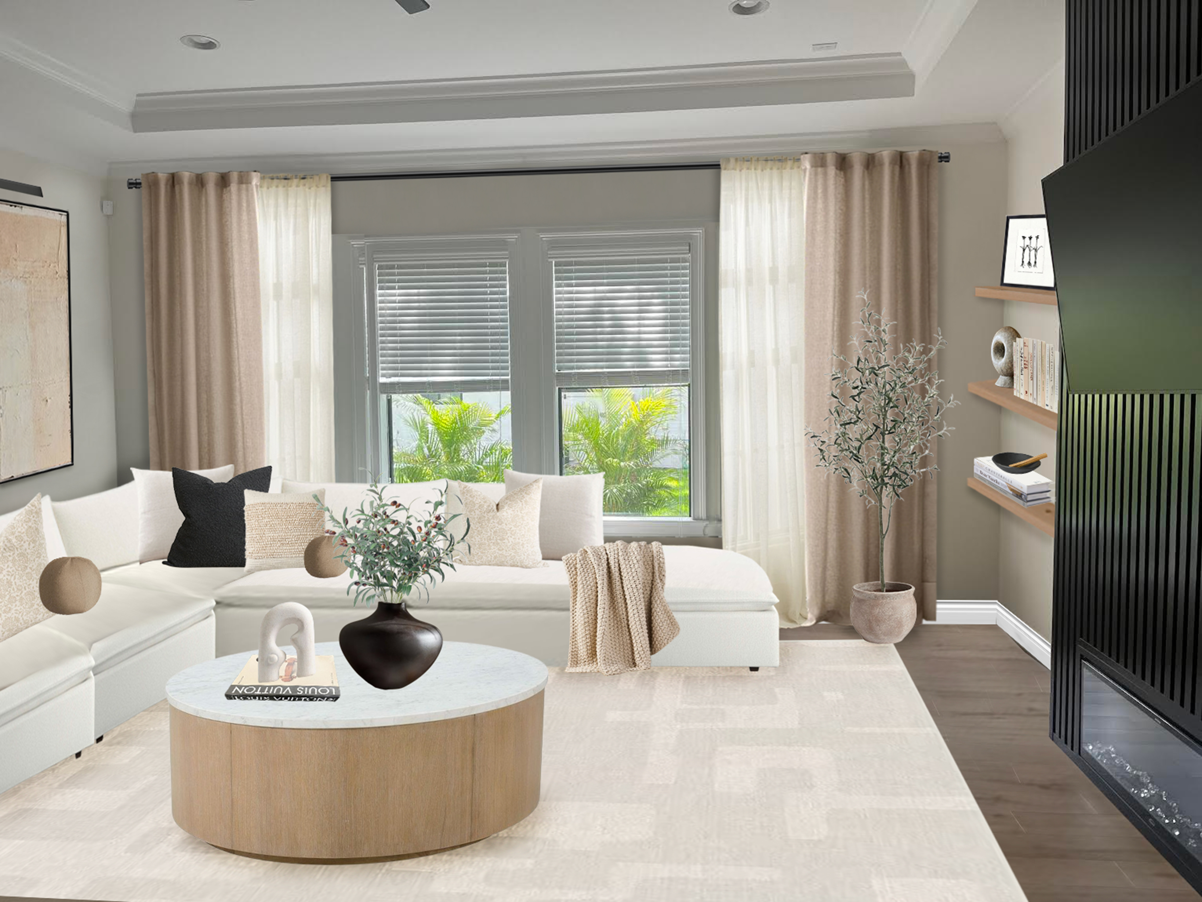 Organic Modern Living Room Refresh