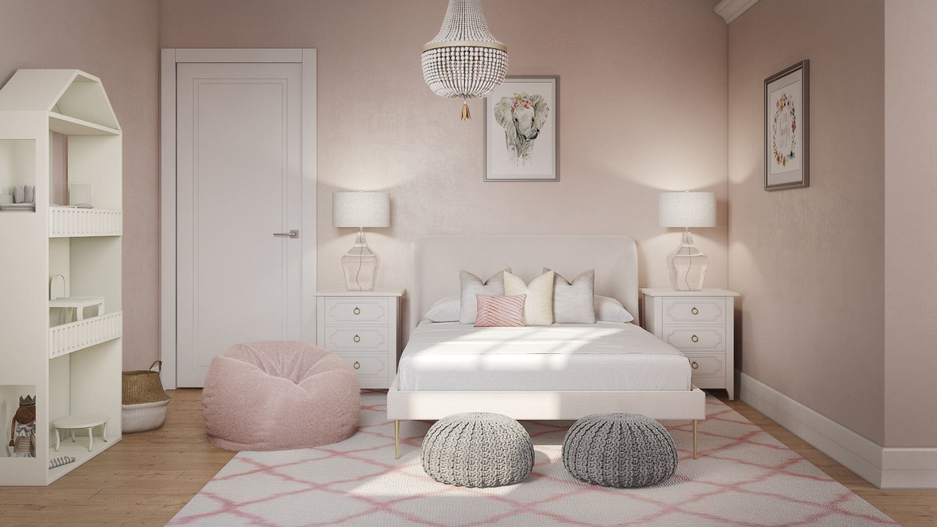 muted colors in kids bedroom