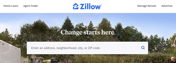 example of real estate branding Zilllow