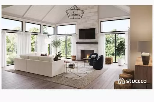 Stuccco online interior design living room