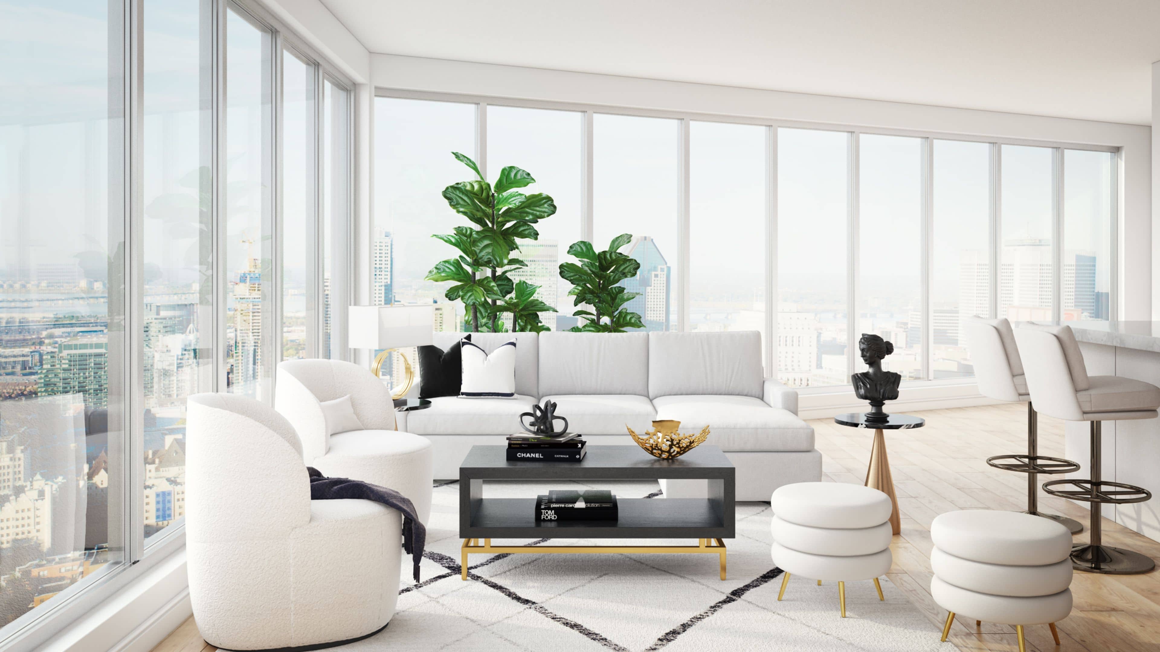 modern glam penthouse condo