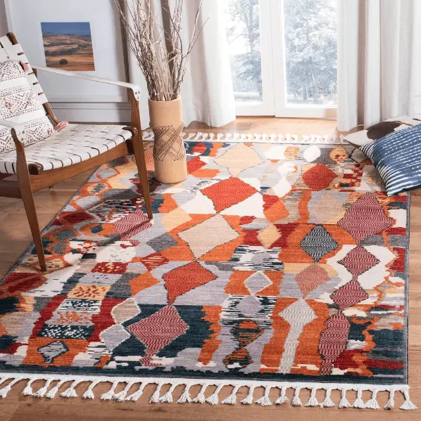 Southwestern design style rug example and decor