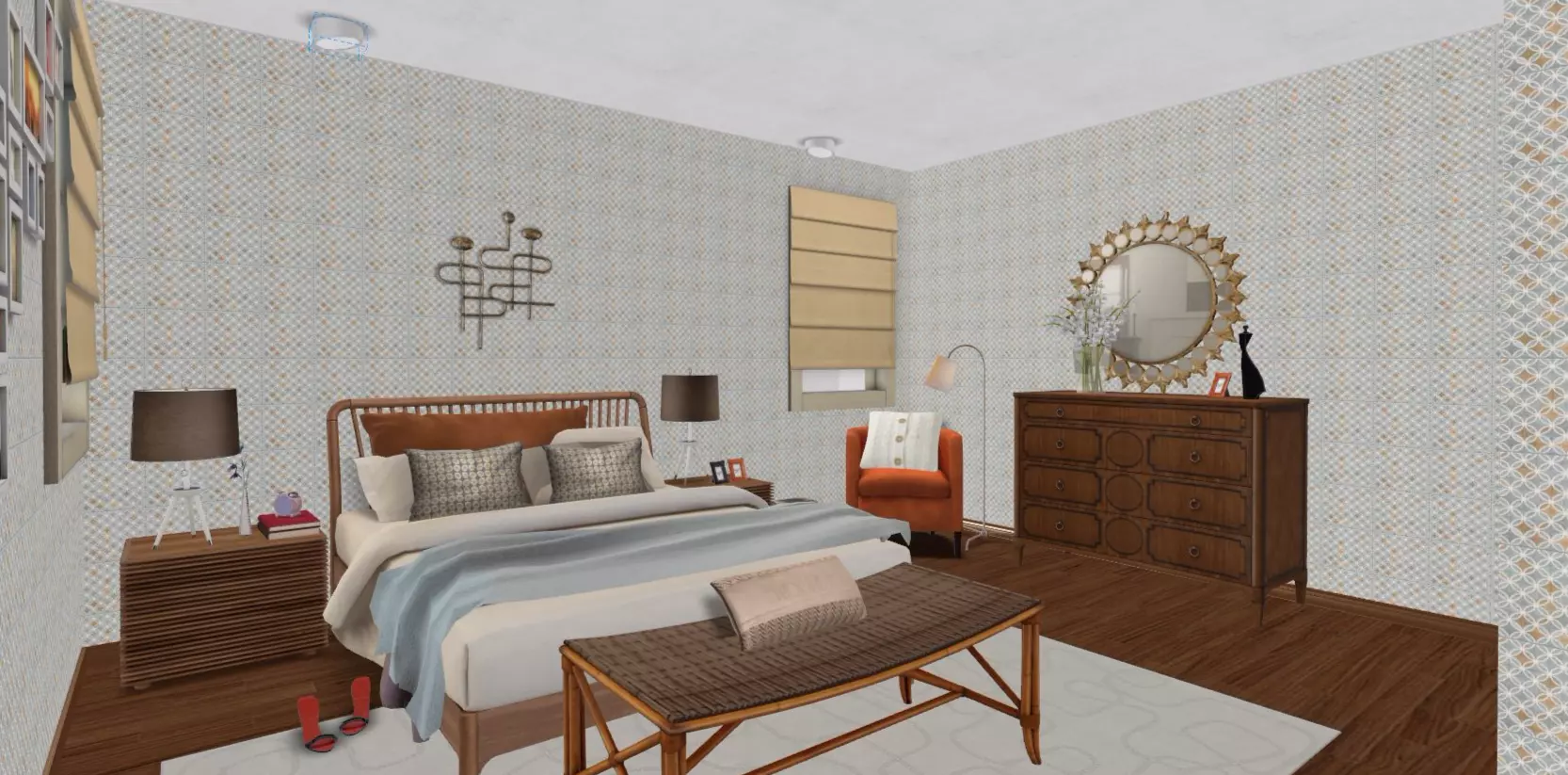 Master bedroom on assorted styles