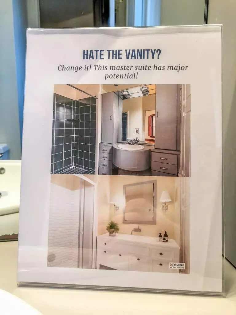 display virtual staging signs