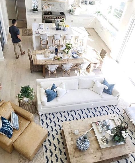 living room open concept layout idea