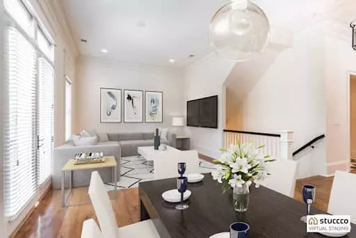 virtually staged real estate photo