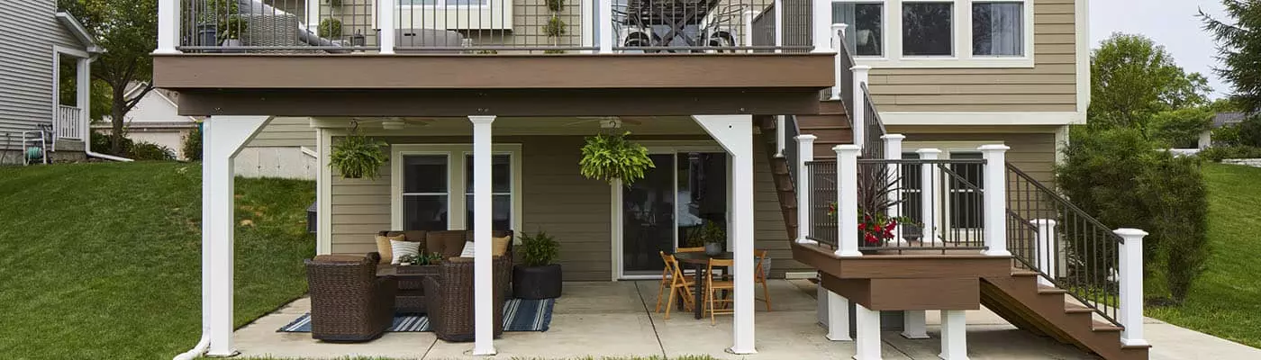 Under deck area