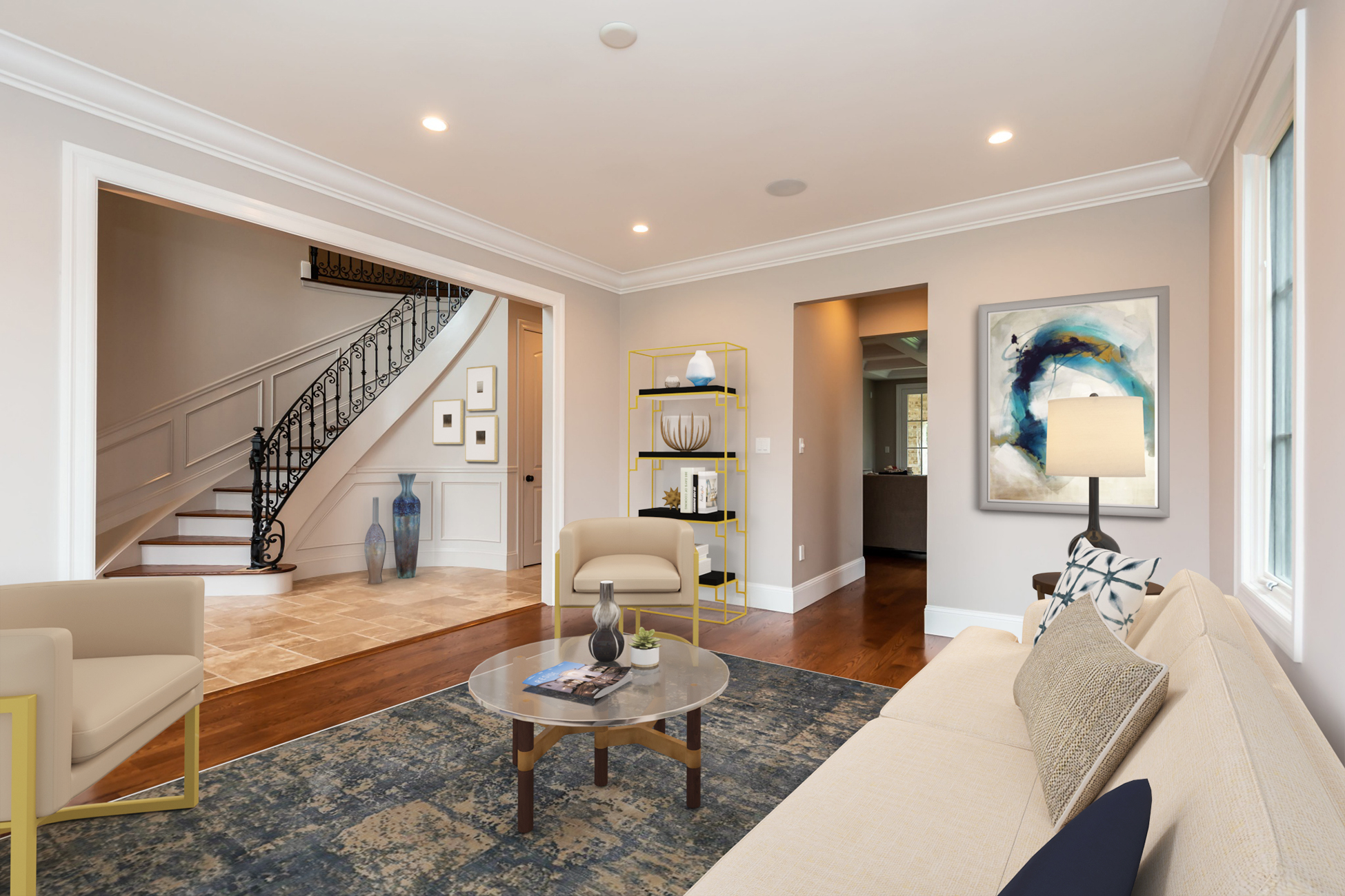 Transitional Sitting Room