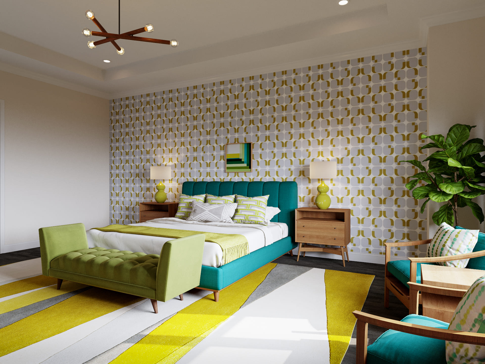 bedroom accent wall
