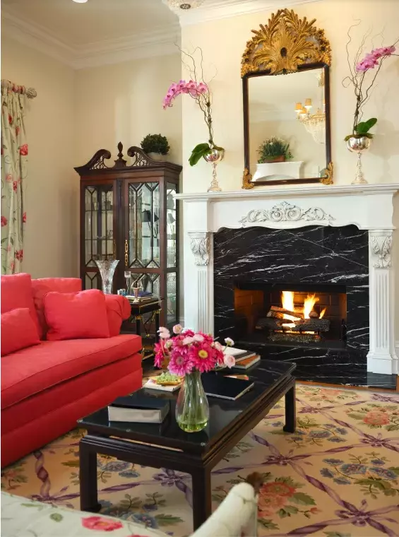 Eclectic design style living space