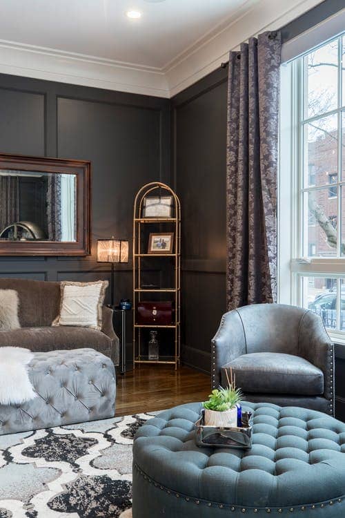Bold living room design example