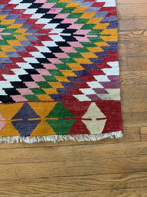 Vintage Handwoven Turkish Kilim Rug | 40