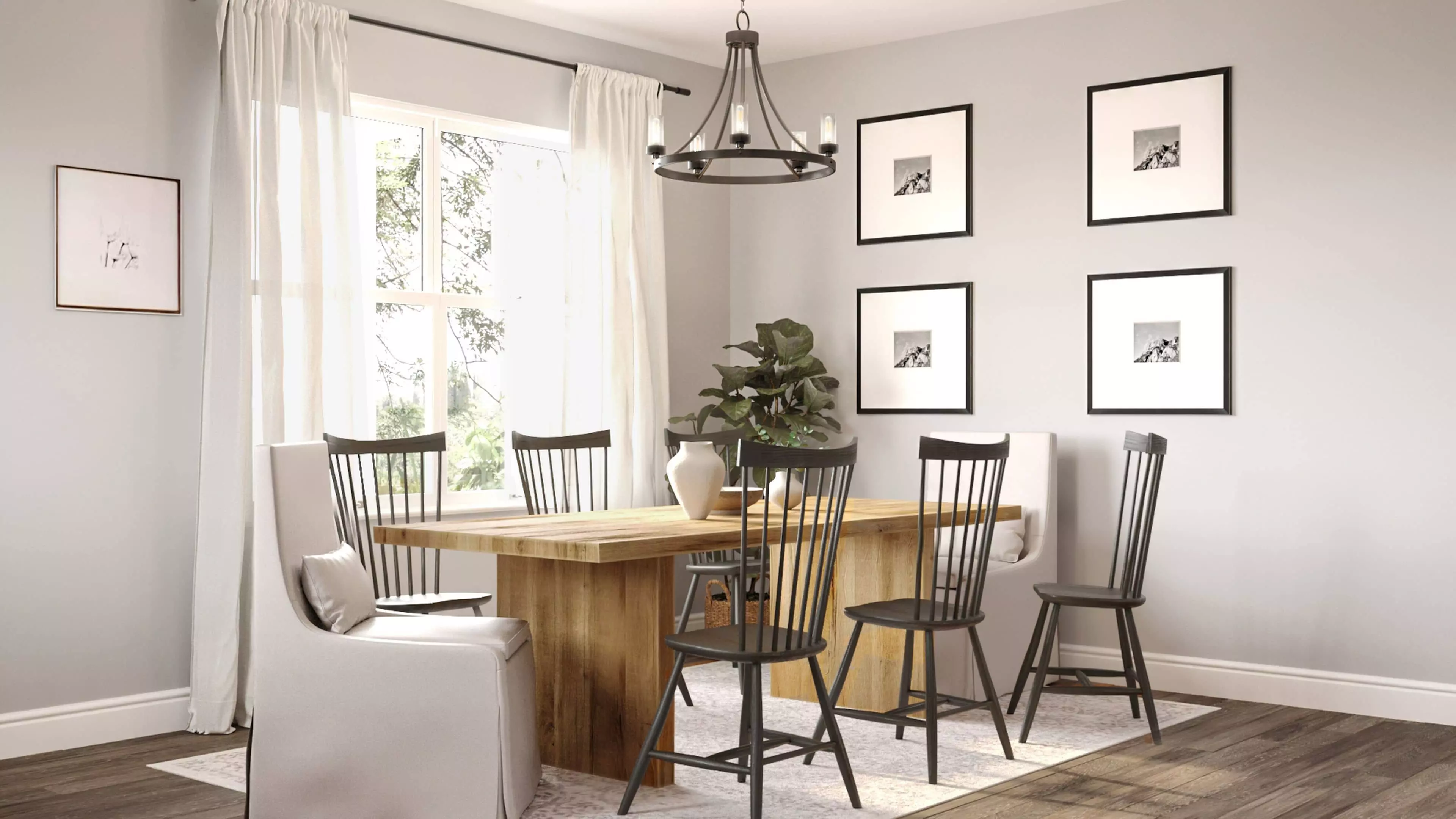 Modern farmhouse dining room