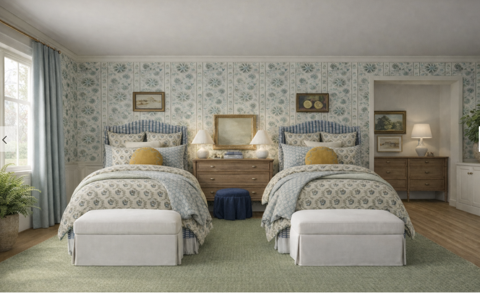 Traditional Twin Bedroom