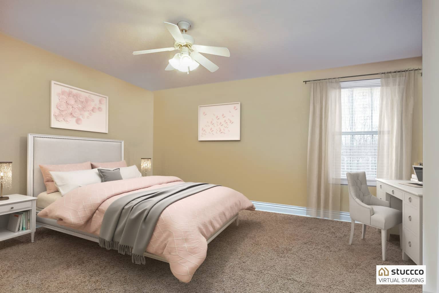 Kid's bedroom after Stuccco virtual staging