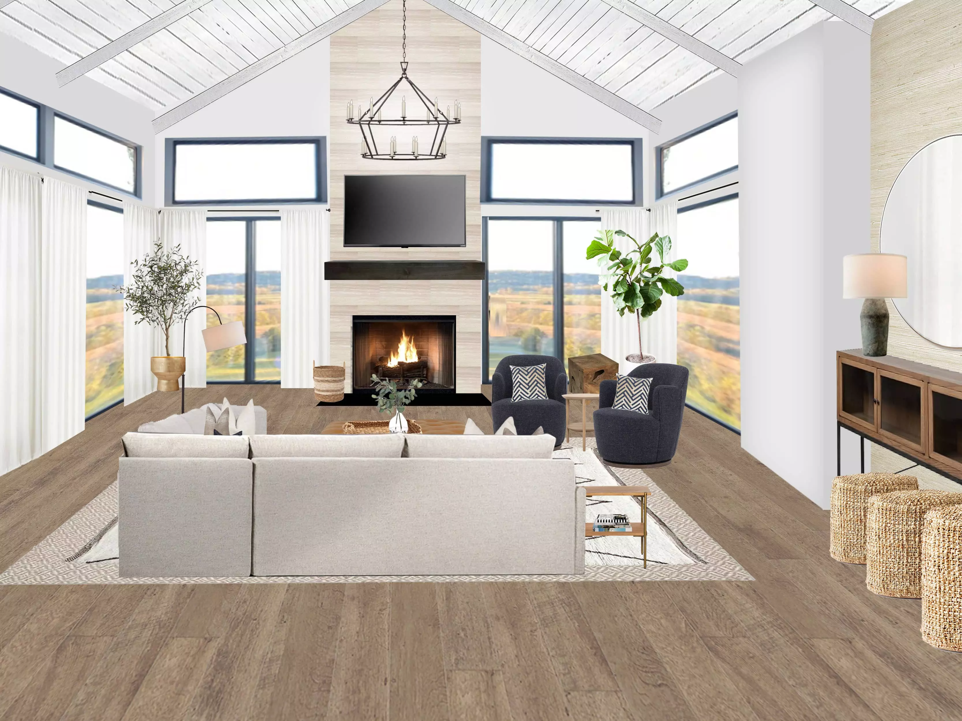 Stuccco design rendering
