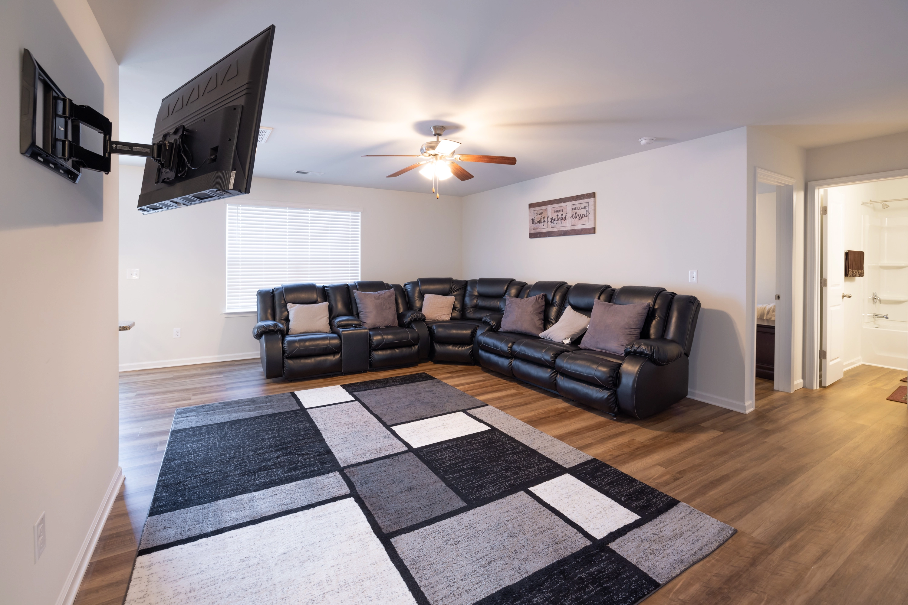 home before staging, outdated furniture