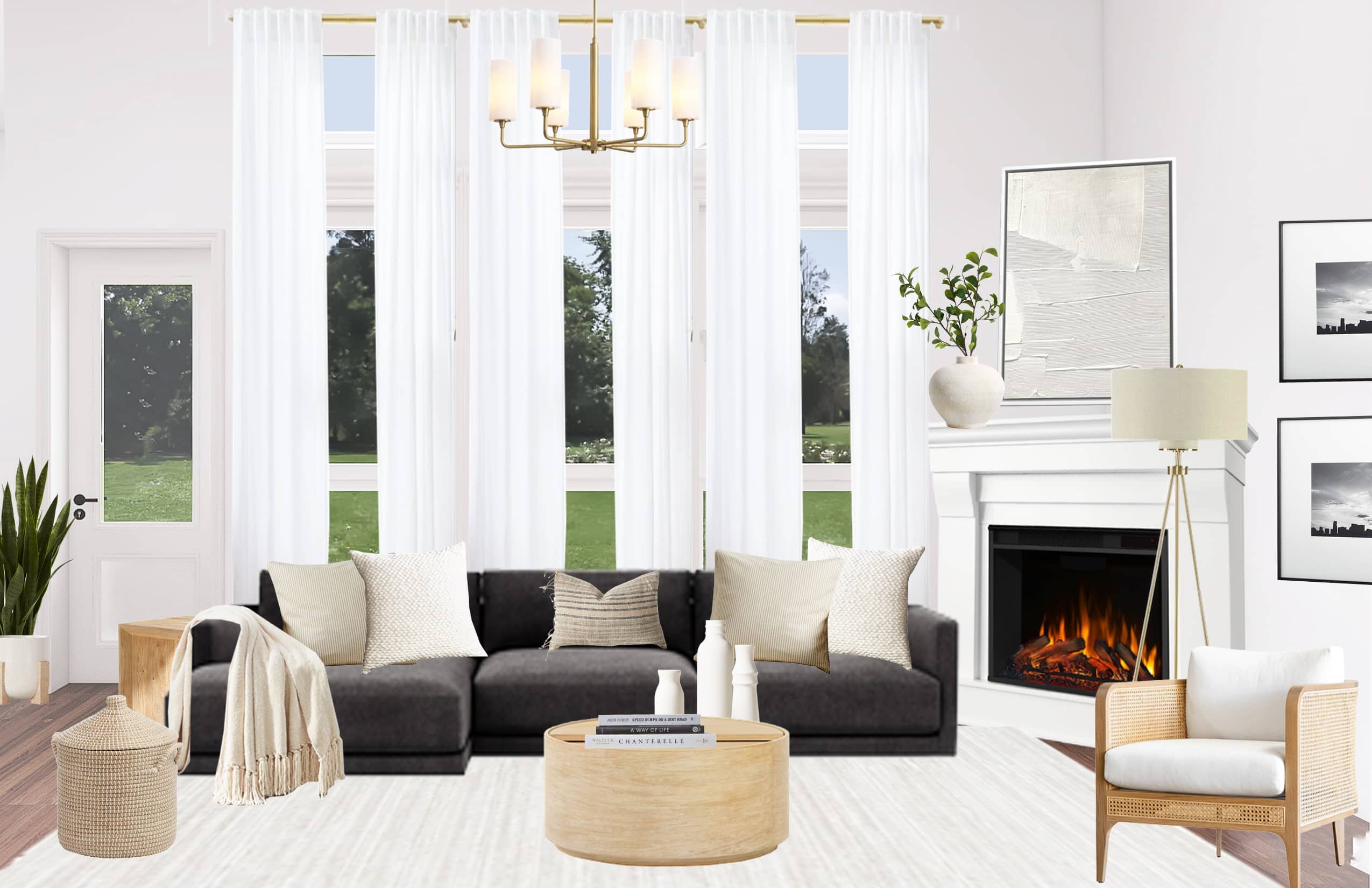 tall curtain design
