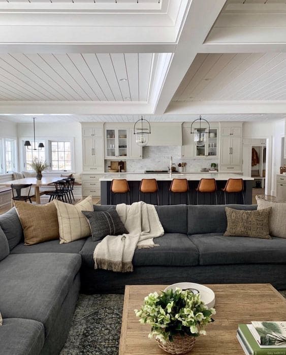 sectional living room layout