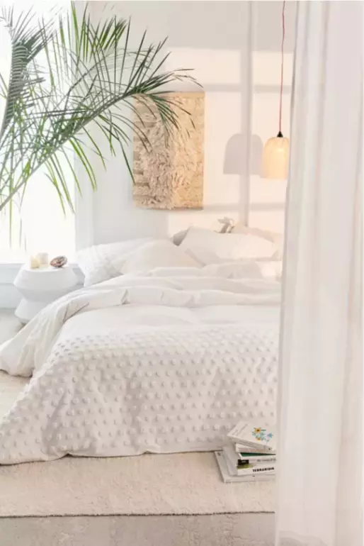 all white bedroom