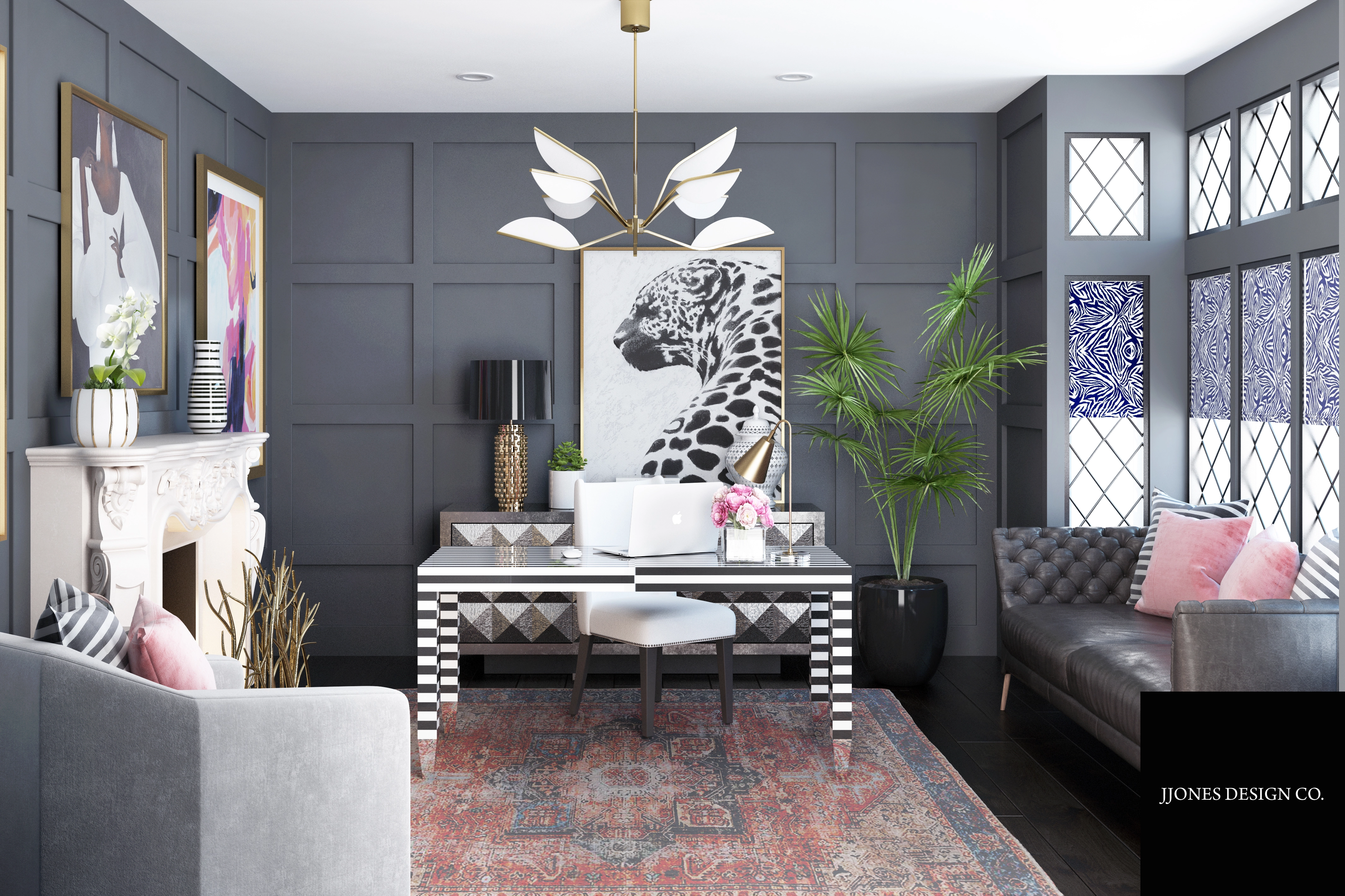 Modern Glam Office | Stuccco